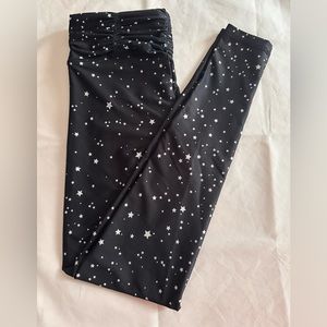 STRUT-THIS low rise legging black/white stars size Medium